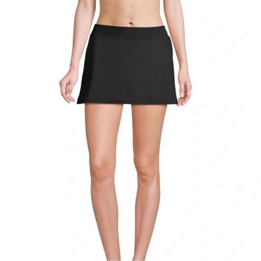 Land’s End Black Tummy Control Swim Skirt Size 20 - Picture 3 of 7